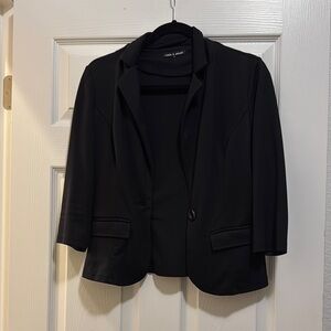 Cable & Gauge Black Blazer Elegant Suit Jacket